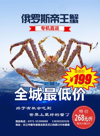 帝王蟹海报