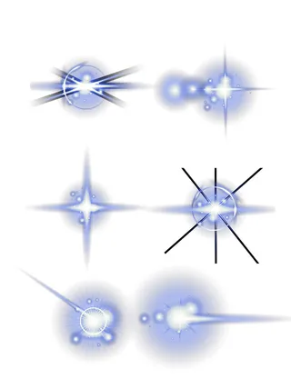 蓝色光效炫丽光效