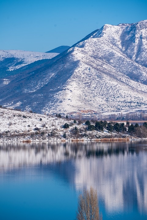 冬天白雪背景风景