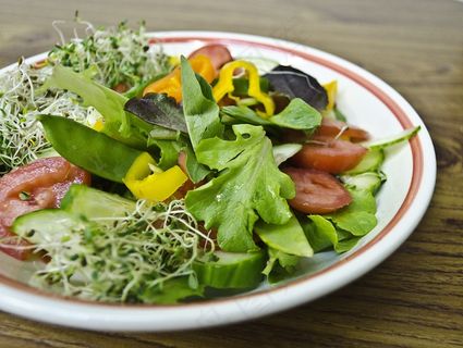 自制营养青菜沙拉图片