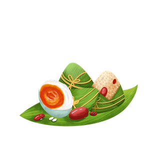 端午节咸鸭蛋粽子元素合集