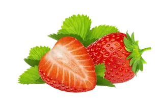 草莓 (13)水果超市商品白底图免抠实物摄影png格式图片透明底