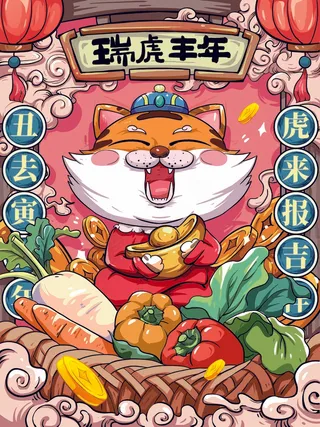 虎年 虎年海报图片