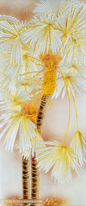 金色树彩雕装饰画 金色树彩雕装饰画