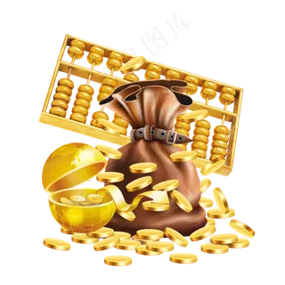 金融赚钱算盘金币珠心算