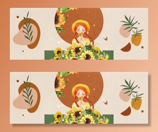 轻奢唯美三联画