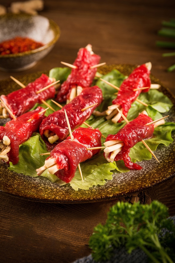 火锅菜品配菜牛肉丝肥牛卷牛肉卷涮牛肉