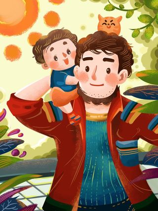 父亲节 父亲节营销海报