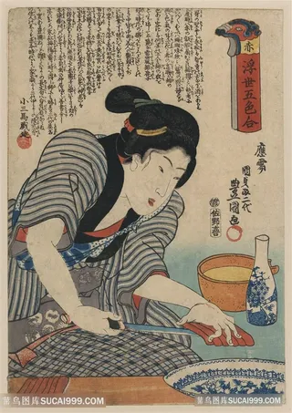厨房日式女人高清浮世绘