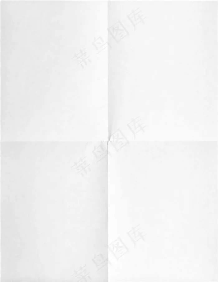 留下折痕的白色纸纹理背景图片