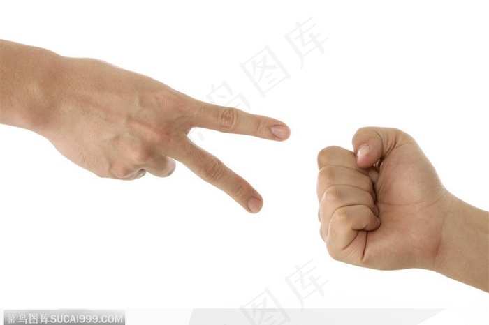 手势喻意-童趣之石头与剪刀