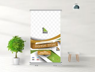 商务展架公司展架易拉宝矢量AI