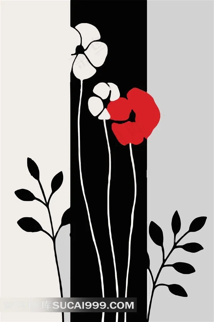 花朵装饰画素材