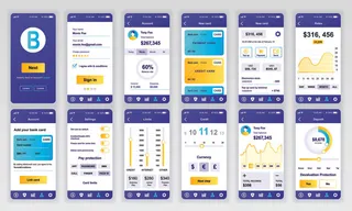 手机移动端整套APP交互UI界面套图作品集EPS矢量图设计素材