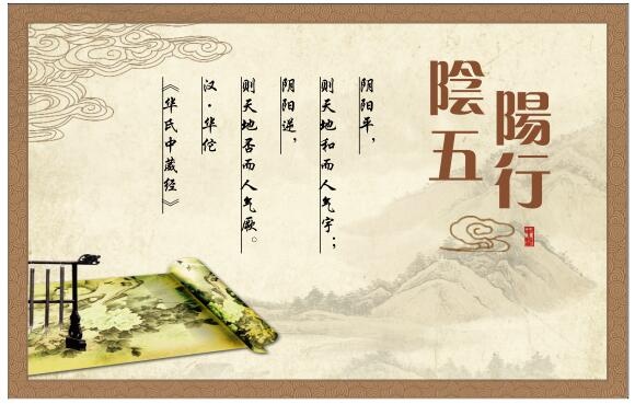 中医养生保健古典展板阴阳五行cdr矢量模版下载