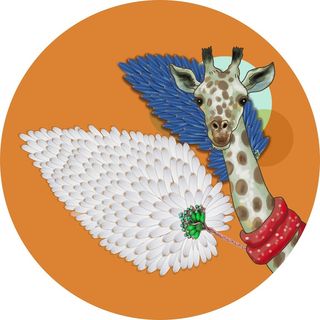 北欧圆形装饰画