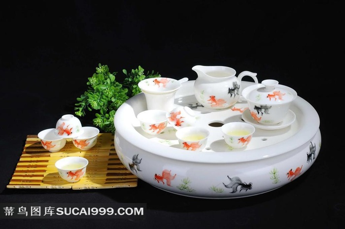 两款茶具高清摄影图片