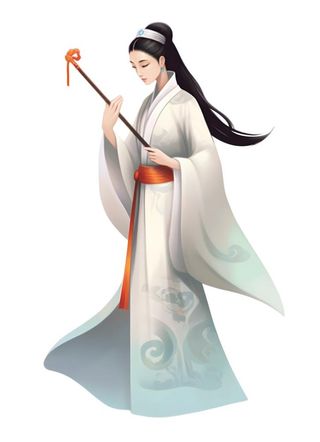 古风人物插画免抠