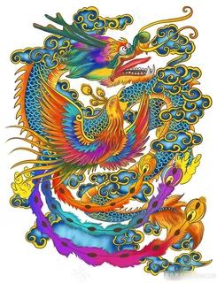 龙凤呈祥国画戏珠壁画高清喷绘打印素材年画青龙腾飞中国龙 龙凤呈祥国画戏珠壁画高清喷绘打印素材年画青龙腾飞中国龙
