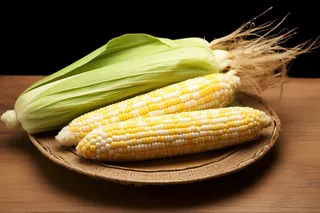 刨开的玉米摄影图