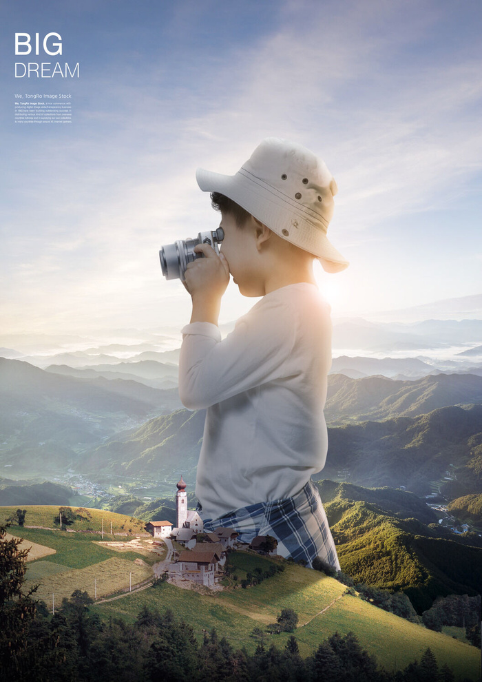 儿童梦想天空背景