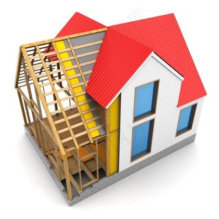 3d立体独栋别墅模型高清图片