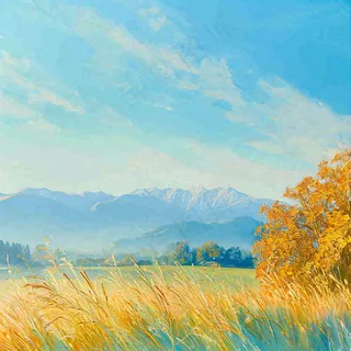 秋天黄色的树叶和草地肃杀的气氛，立秋，秋分