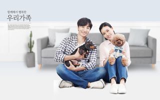 温馨家庭人物生活场景PSD分层素材 