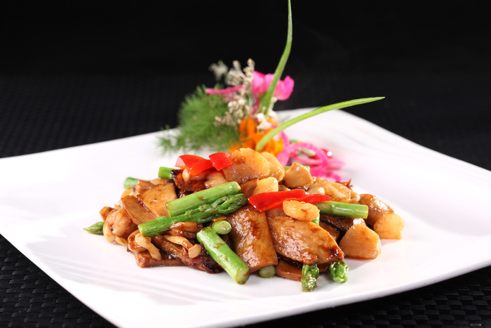 XO酱野菌炒元贝 (1)
