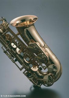 乐器-萨克斯的喇叭特写