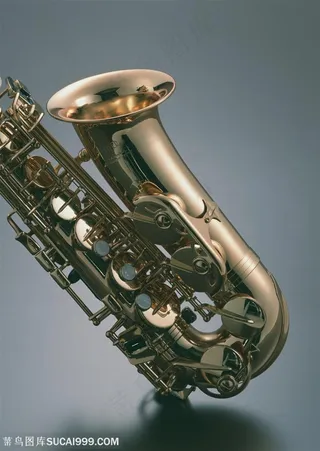 乐器-萨克斯的喇叭特写
