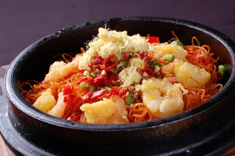砂锅石锅美食煲类特色菜怀干捞粉丝煲