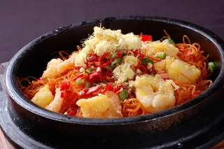 砂锅石锅美食煲类特色菜怀干捞粉丝煲