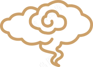 中式传统祥云中国风古典水纹吉祥图案免抠