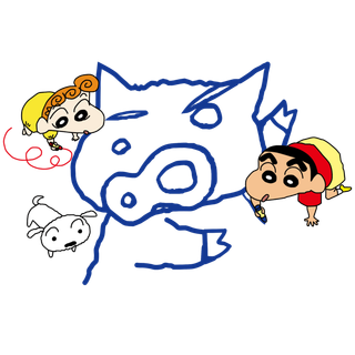 蜡笔小新可爱人物免扣素材