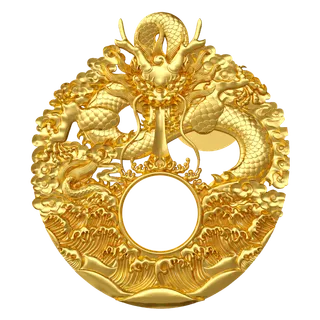 png中国风年货春节传统古风金龙免扣素材 png中国风年货春节传统古风金龙免扣素材