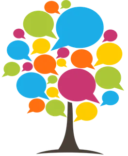 对话框树木卡通平凑少儿兴趣班