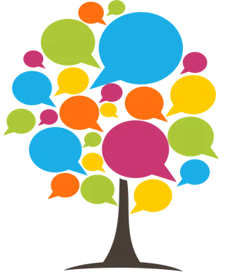 对话框树木卡通平凑少儿兴趣班