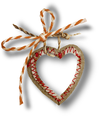 织物绳子情人节