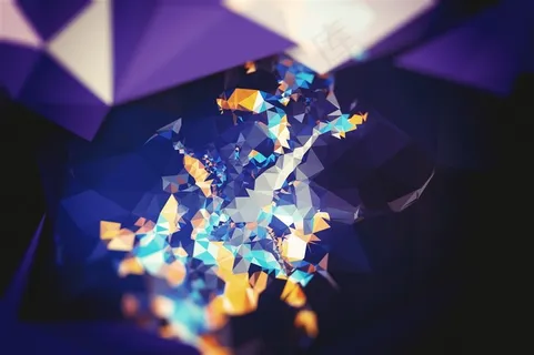 闪耀立体渐变抽象几何背景 闪耀立体渐变抽象几何背景