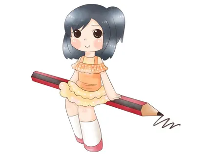 培训班儿童与笔组合