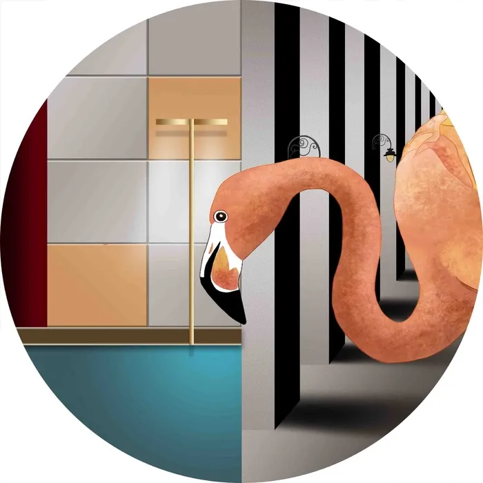 北欧装饰画psd模版下载