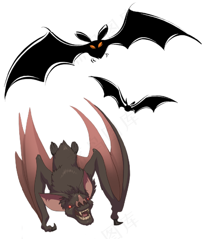 万圣节蝙蝠节日元素蝙蝠