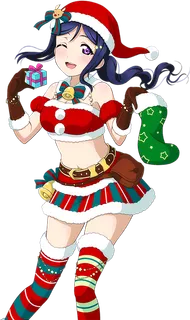 圣诞女郎素材卡通