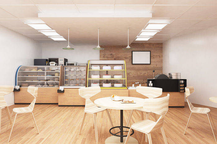 店铺样机 饮品店奶茶店 内装修样机  (1)