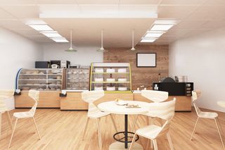 店铺样机 饮品店奶茶店 内装修样机  (1)