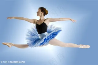 唯美芭蕾舞一字马图片素材