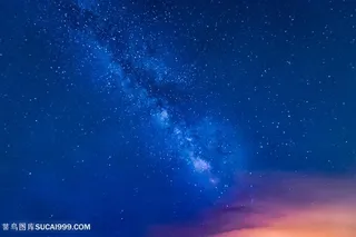 繁星银河夜空