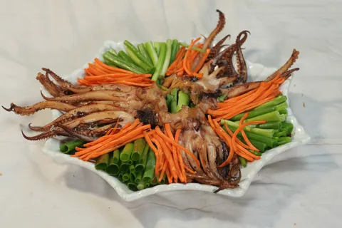 46香葱拌鱿鱼头 东北菜馆