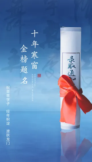 金榜题名海报